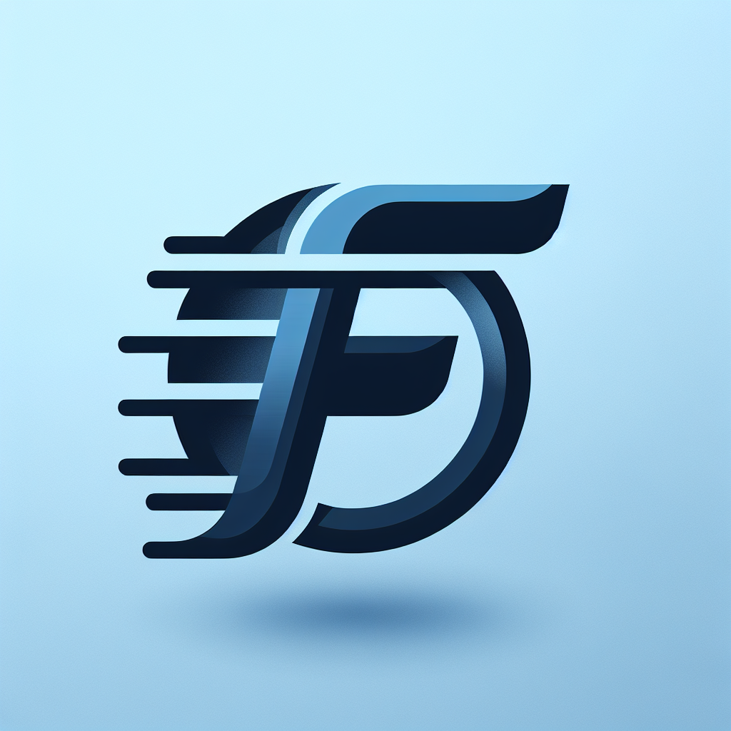 Modern "letter f with speed effect" Icon Design