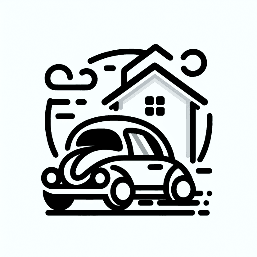 Main icon for Cute Vw Beetle And A House