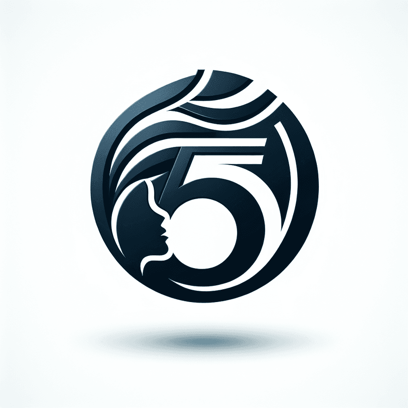 Main icon for Stylish Logo For A Hair Salon Named Number 5, Be Professional, Elegance, With Brand Identity