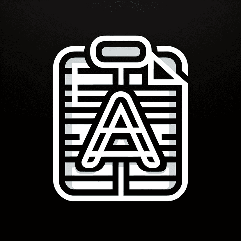 Main icon for Anysheet Icon Featuring A Paper Sheet(like Excel), Letter A In The Middle, And Subtle Ai Elements.