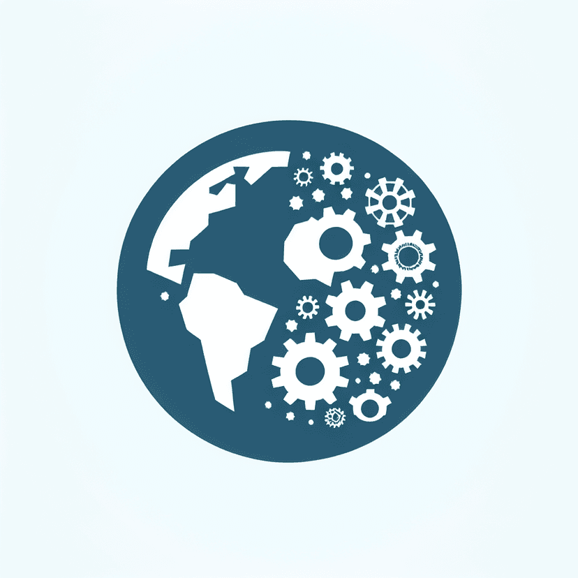 Main icon for A World Globe Made Out Of Gearwheels