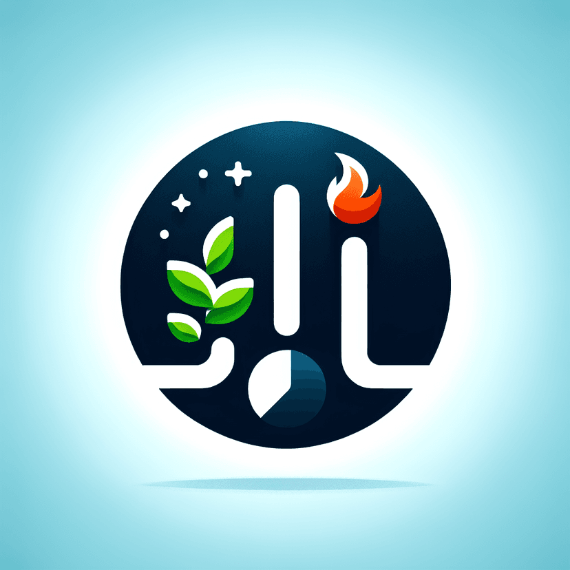 Main icon for Slider (from Easy To Hard) Or Scale From A Green Sprout (easy) To The Fire (difficulty)