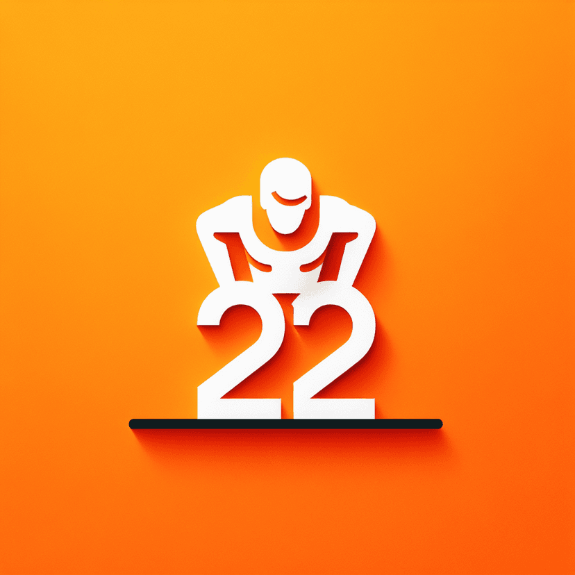 Main icon for Minimalist Male Silhouette Doing Push-ups With The Number 28 Underneath