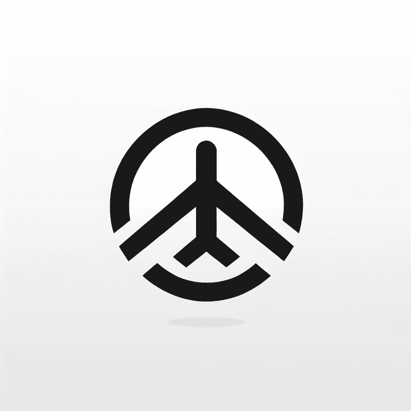 Main icon for Combine 't' And 'a' To Form A Sleek Airplane Silhouette.