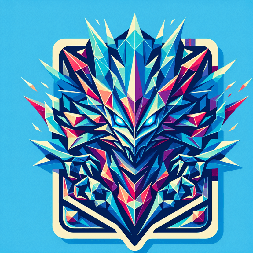 Main icon for Mewtwo  Psychic Pokemon, Retro Cyberpunk Colors