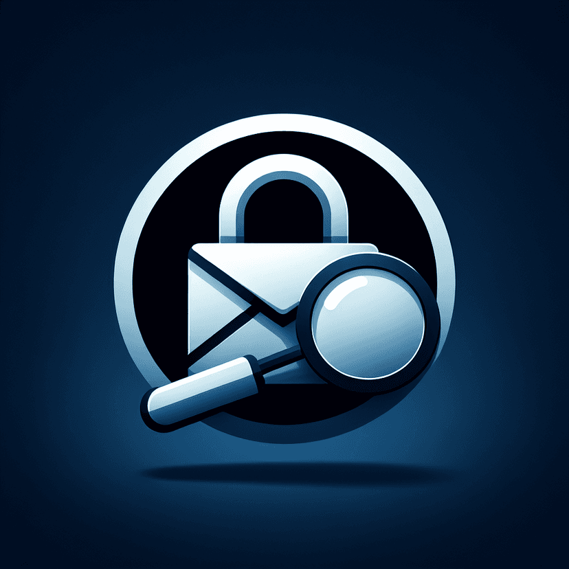 Main icon for An Icon That Combines A Padlock, An Envelope And A Magnifying Glass