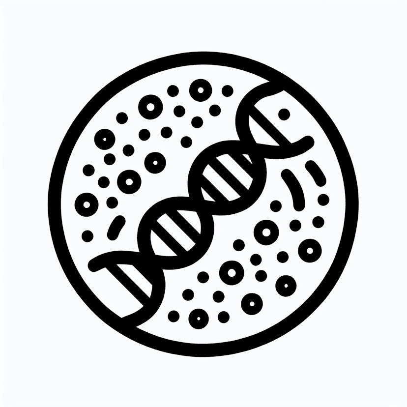 Main icon for Minimalist Icon, No Background, Circular Bacteria Plasmid Dna