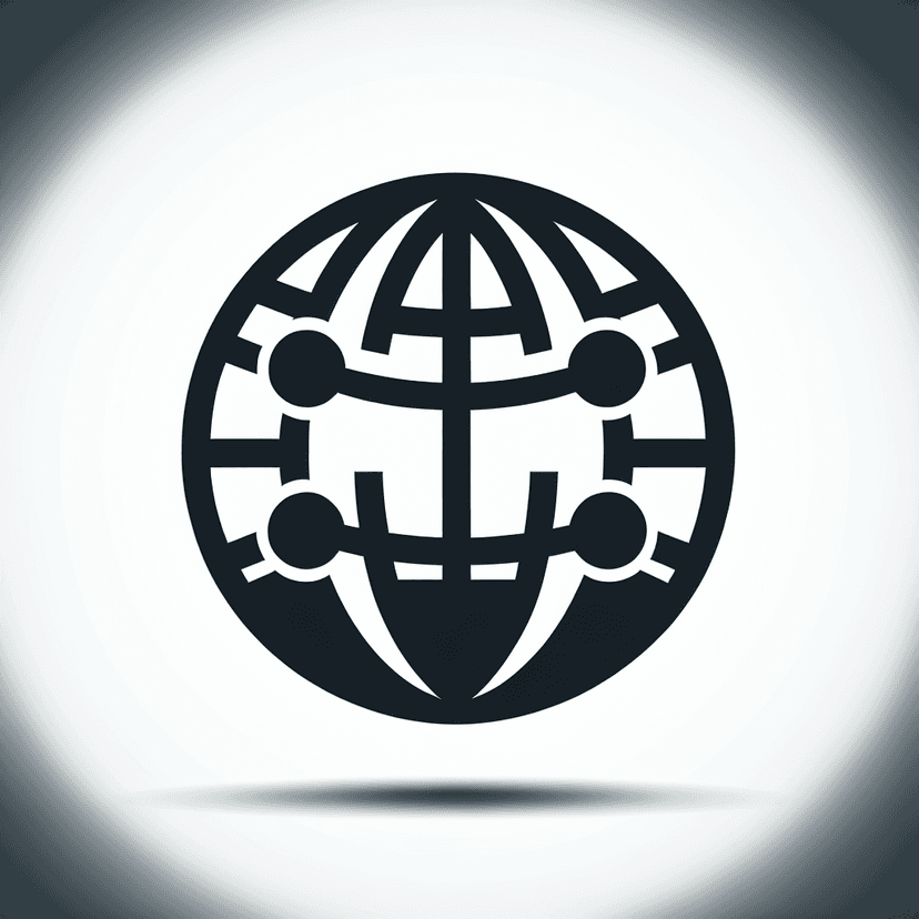 Main icon for Simple Globe With Network