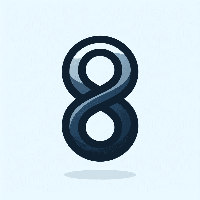 Main icon for Design The Three 8's So They Interlock Or Overlap, Creating A Sense Of Unity And Continuity.