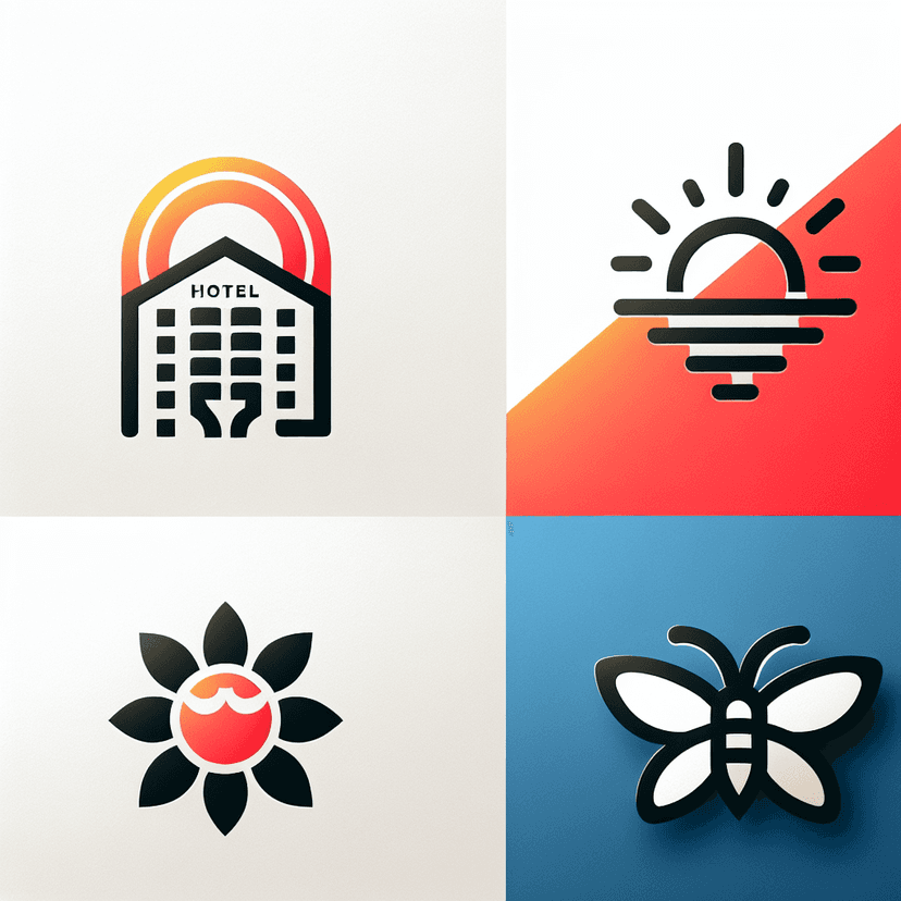 Main icon for Hotel Combining With Sun, Bee, Sea, And Butterfly, More Eye-catching Can Simple
