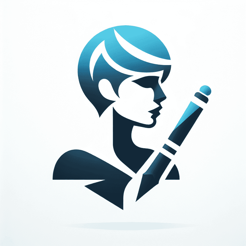 Main icon for A Stylized Woman With A Short Undercut Hairstyle, Holding A Pen