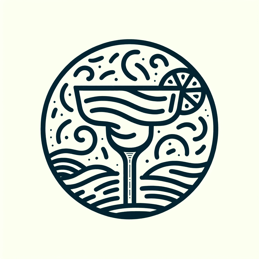 Main icon for Margarita Icon, Flat Design, No Shadows, Simple Yet Elegant