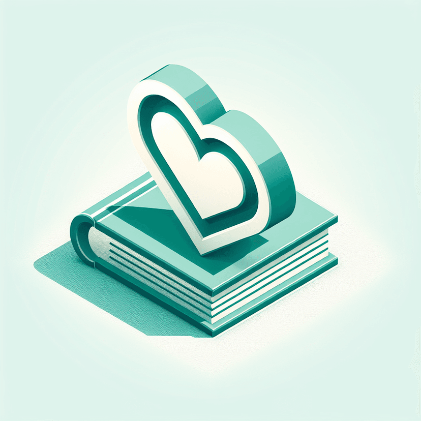 Main icon for Love School, Book In A Heart