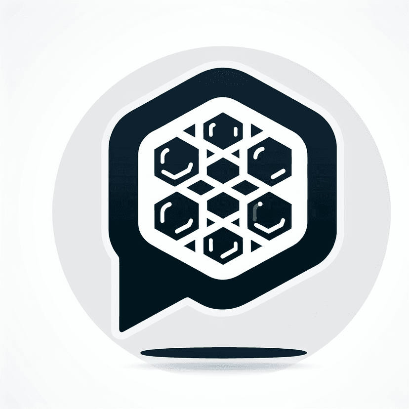 Main icon for A Honeycomb Inside A Chat Bubble That Looks Like An Icon For A Tech Company
