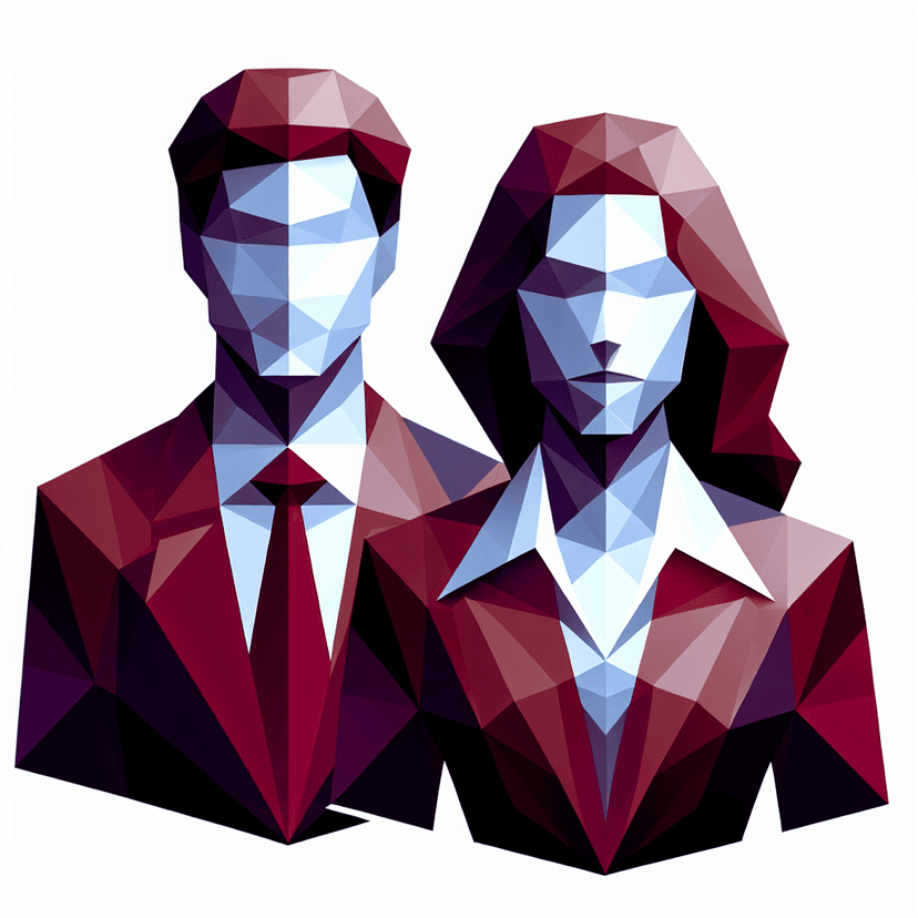 Main icon for Employees Male And Female Of A Company