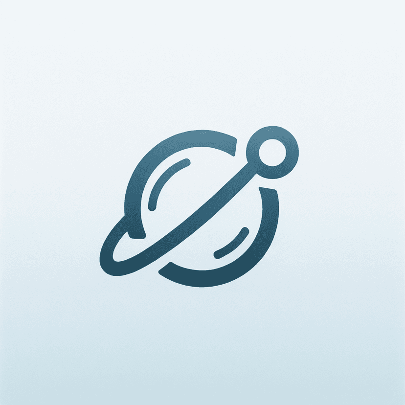 Main icon for Planet With Orbit On Which Minimalist Tool Floats