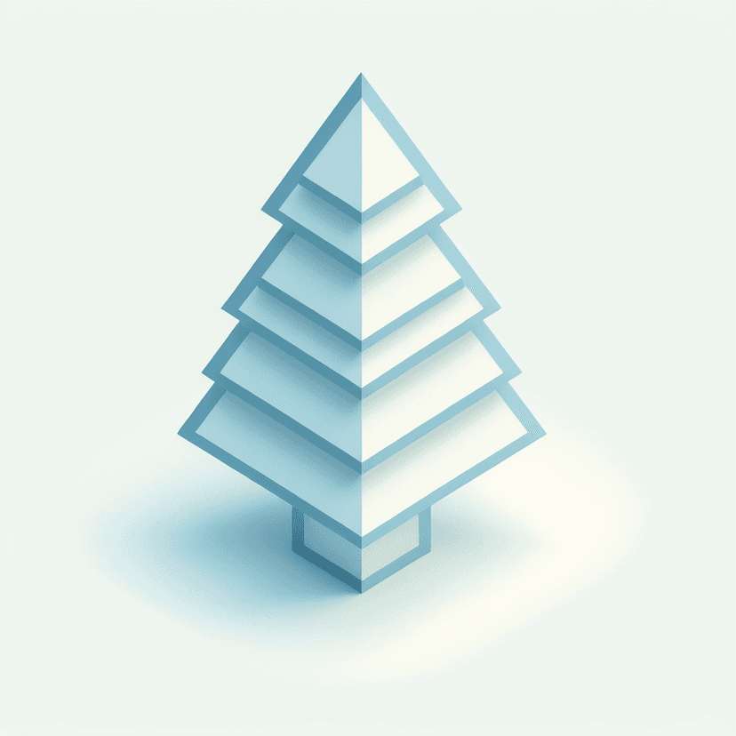 Main icon for Minimalistic Cgristmas Tree Logo, Simple Line Art