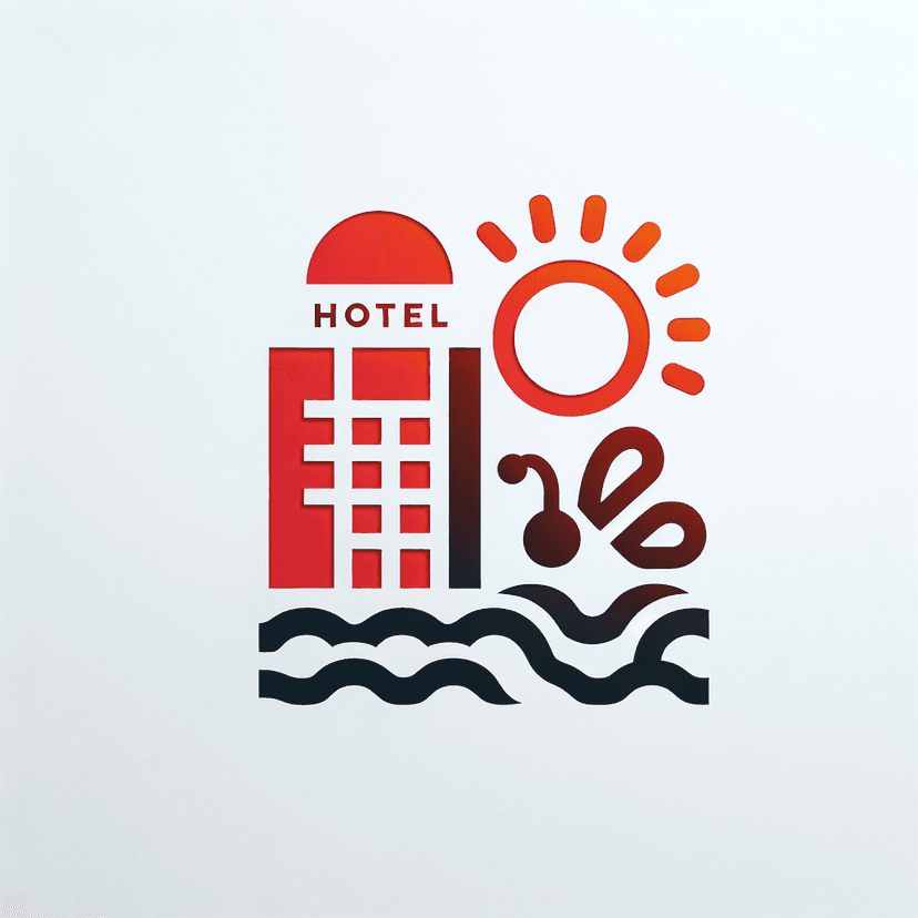 Main icon for Hotel Combining With Sun, Bee, Sea, And Butterfly, More Eye-catching Can Simple