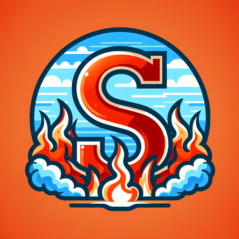 Main icon for The Big Letter "s" In The Sky With Flames In The Background
