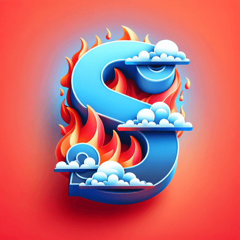 Main icon for The Letter "s" In The Sky With Clouds And Flames