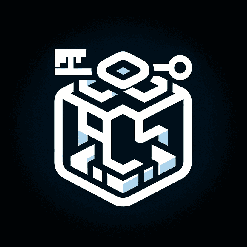 Main icon for Powershell Terminal Combined With Interlocking Cubes And A Key Symbol