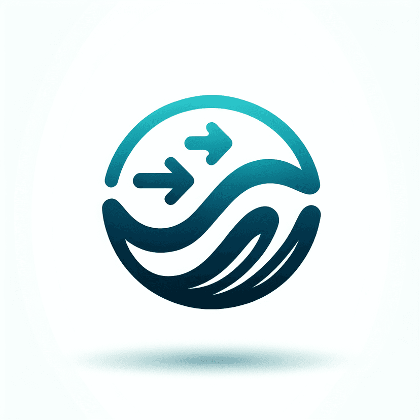 Main icon for A Wave Morphing Into A Data Stream.