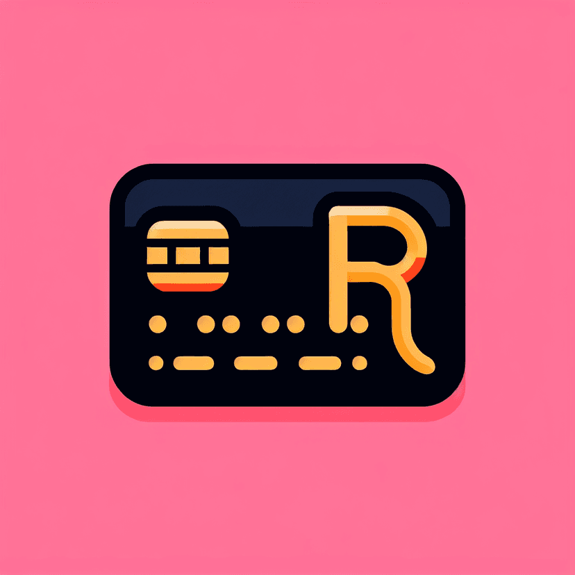 Main icon for A Black Credit Card With A Golden R On It