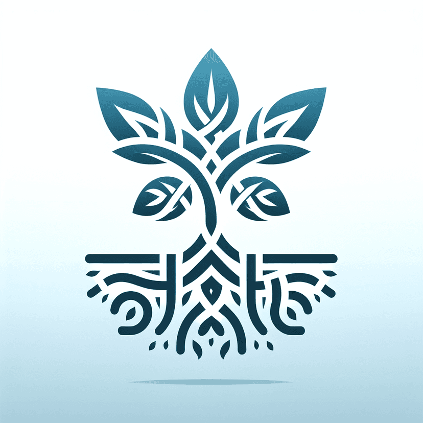 Main icon for Straight Long Border In Celtic Style, Leaves And Roots, Minimalistic Style