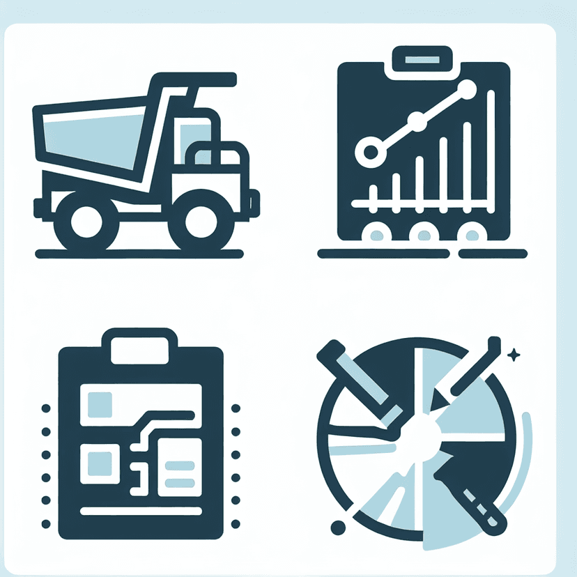 Main icon for Underground Mine Truck, Mine Map, Gantt Chart