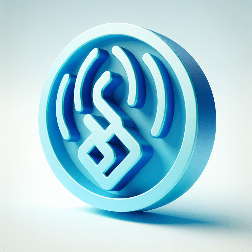 Main icon for Bluetooth – "a Bluetooth Symbol With Waves, Representing Wireless Communication Between Devices