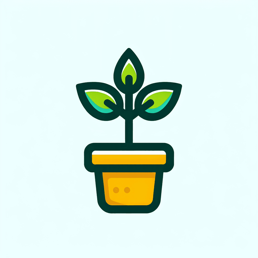 Main icon for A Green Plant Grow In A Yellow Pot