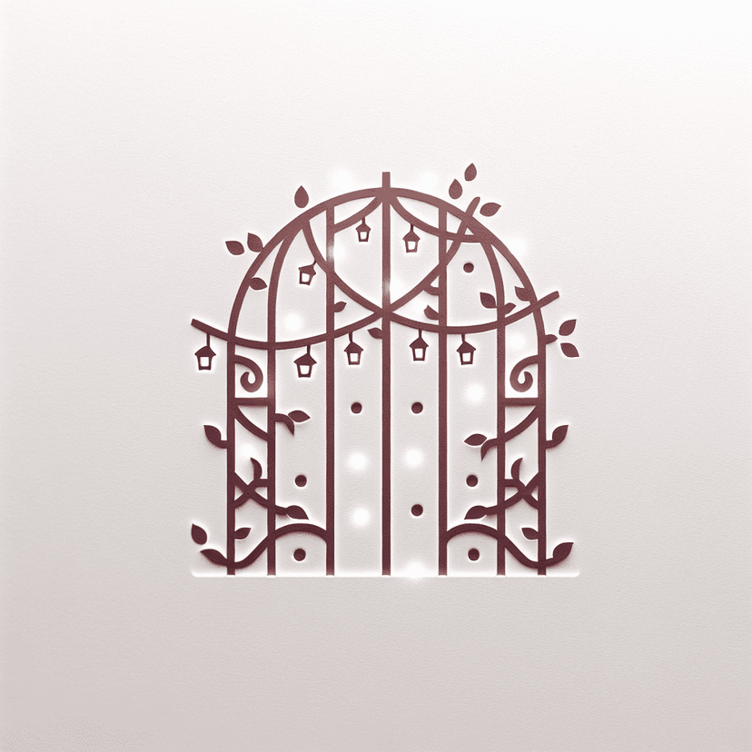 Main icon for Paper Cutout Trellis Covered In Vines And Fairy Lights