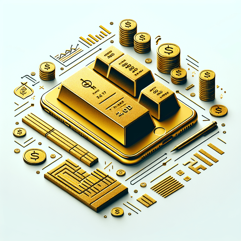 Main icon for Create A Modern And Minimalist Logo For 'xauusd Trade App' Featuring Gold Elements Like Bars Or Coin