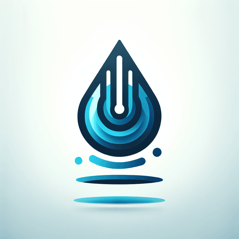 Main icon for Raindrop Falling From Top To Bottom And Splashing At The Bottom
