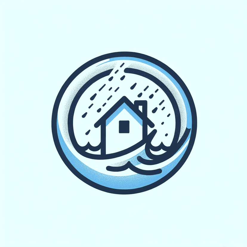 Main icon for Storm Damage To House Blue With Ring Around