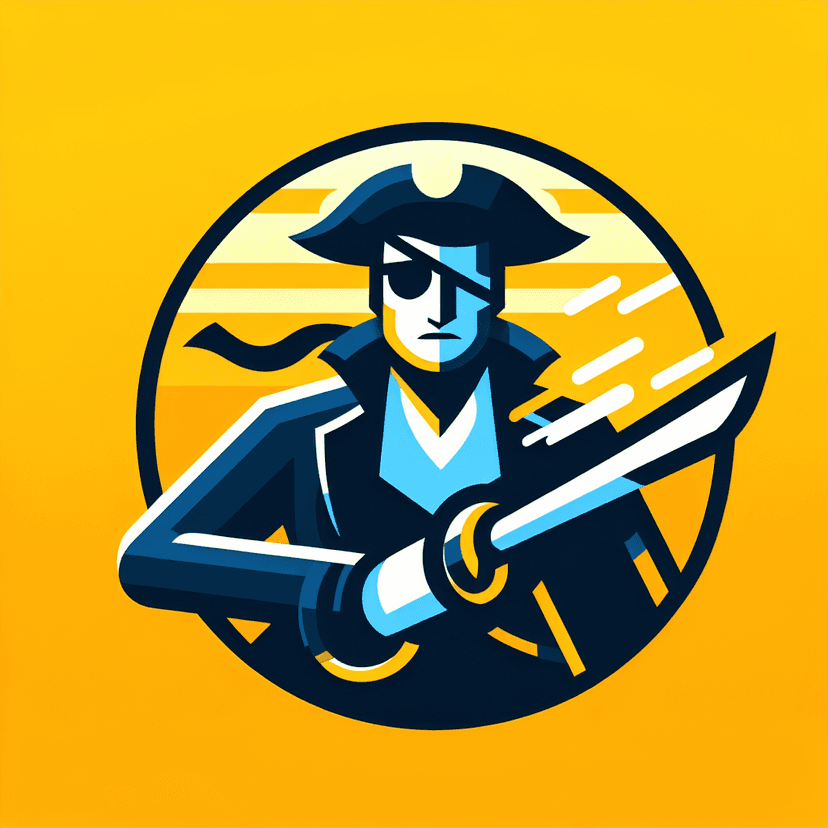 Main icon for Pirate With Eyepatch Wielding A Sword And Firing A Gun