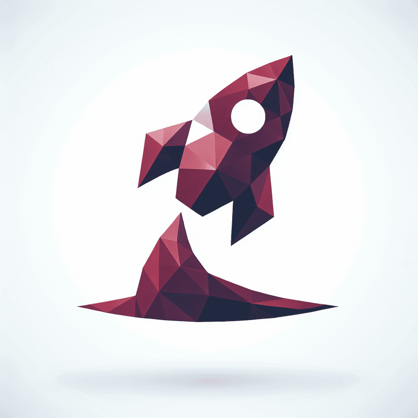 Main icon for Mission And Vision Of A Company Using A Rocket Symbol