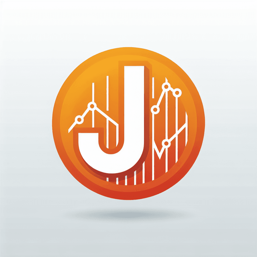 Main icon for Cryptocurrency Exchange Logo With Stylized Image Of The Letter J With A Graph