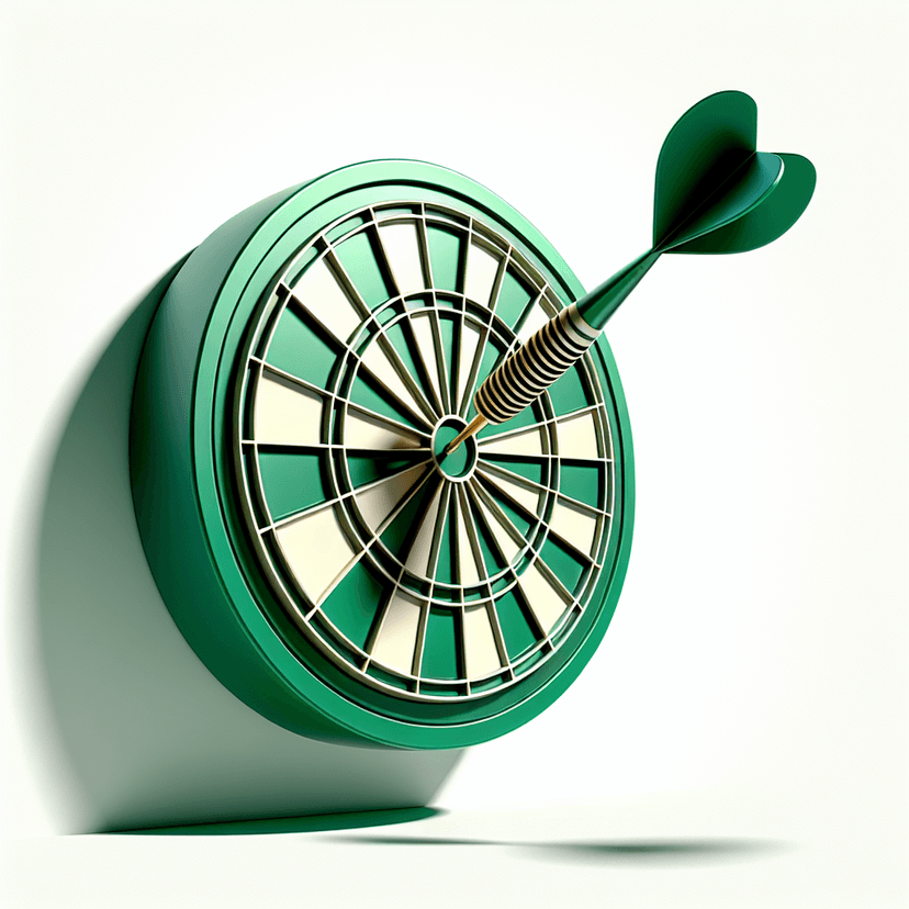 Main icon for A Dartboard With A Dart In The Bullseye