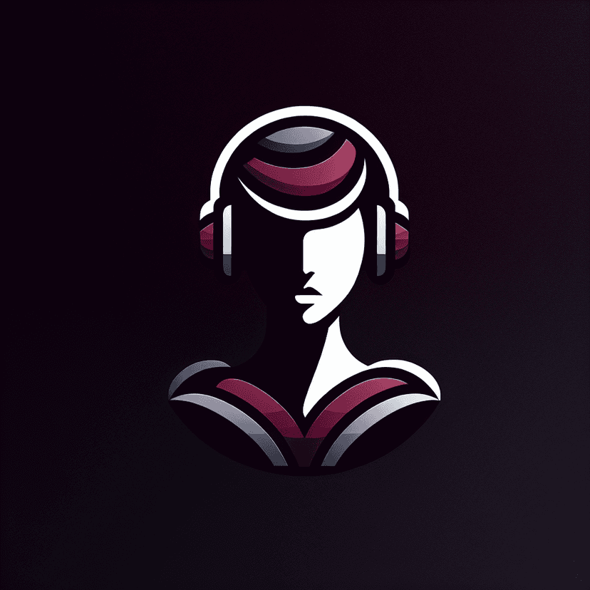 Main icon for A Stylized Woman With A Short Undercut With Shaved Sides, Wearing Headphones