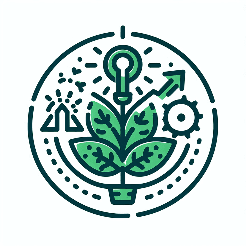 Main icon for Growth Mindset And Innovation In A Circle