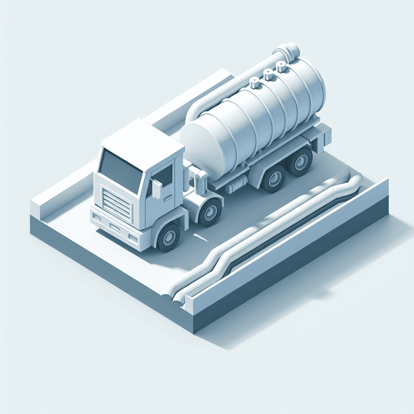Main icon for An Icon Of A Water Truck, Representing A Wastewater Source In The Wastewater Treatment Process. Simp