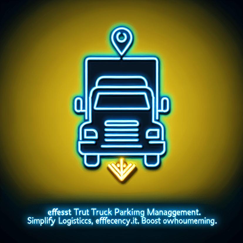 Main icon for Effortless Truck Parking Management. Simplify Logistics, Boost Efficiency.