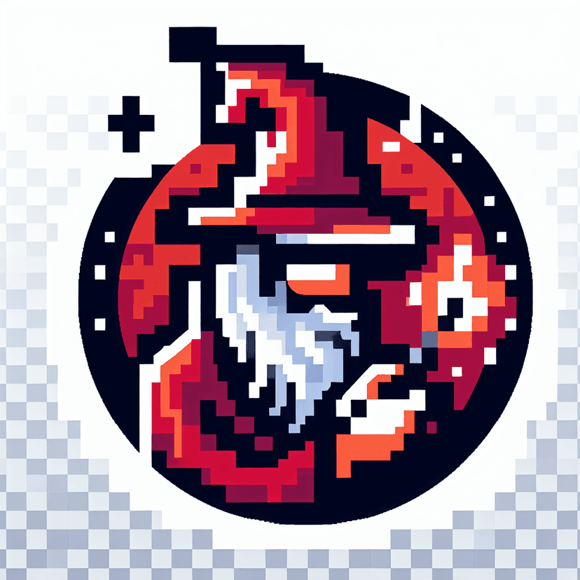 Main icon for A Wizard Holding A Wand, With A Transparent Background.