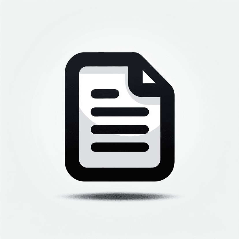 Main icon for Paper Document Represents Contracts And Official Records.