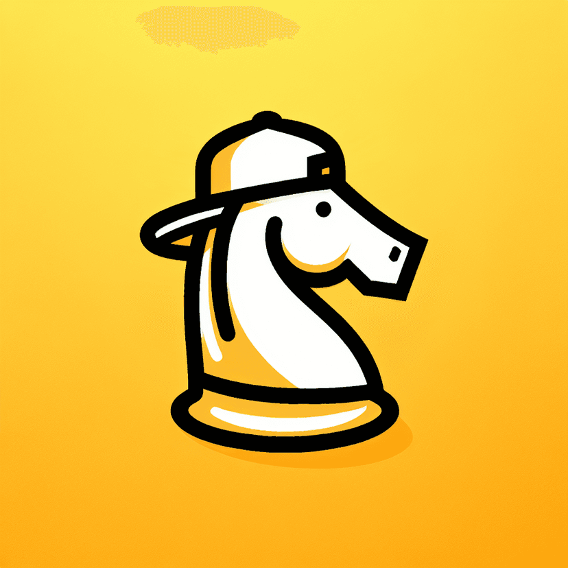 Main icon for A Cool Chess Knight Wearing A  Baseball Cap Backwards As A Baseball Player