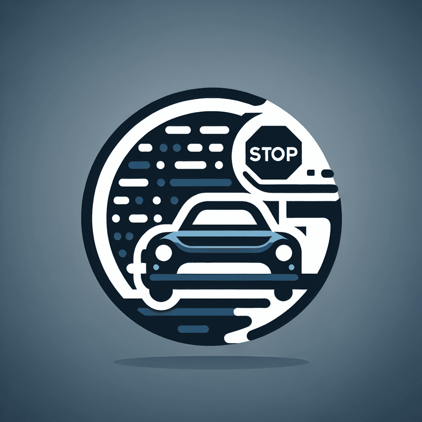 Main icon for Stop Sign Overlayed With The Side Of A Car