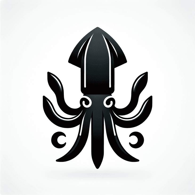 Main icon for Black, Squid Icon, 8 Arms