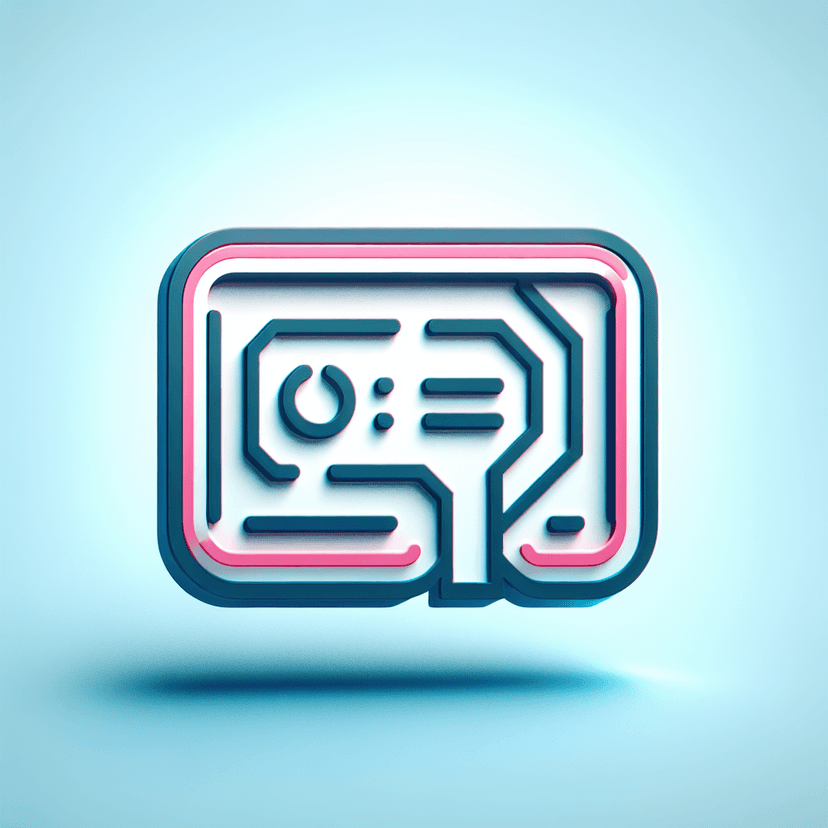 Main icon for An Icon For A Voucher With Pink Outline