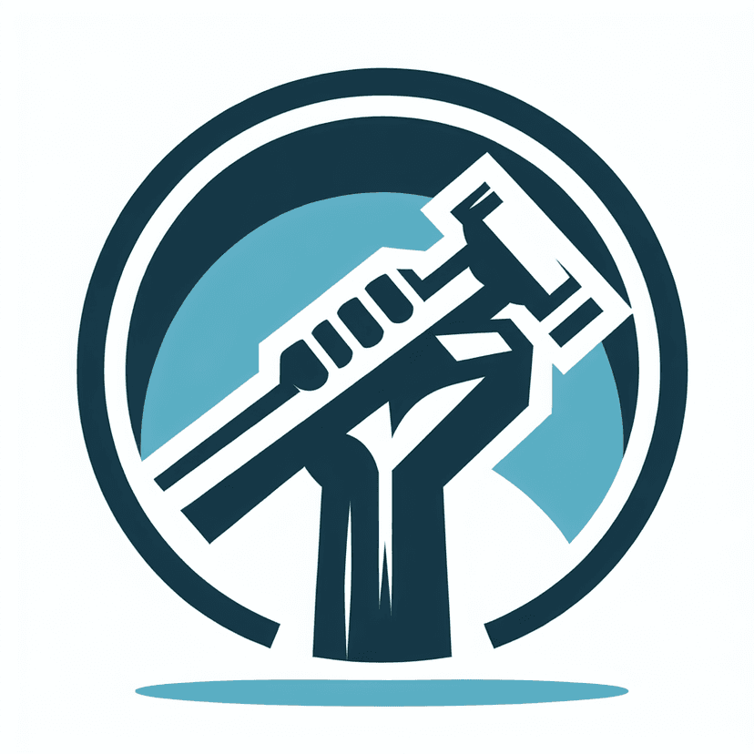 Main icon for Fist Pointing Up Holding Hammer Surrounded By Circle